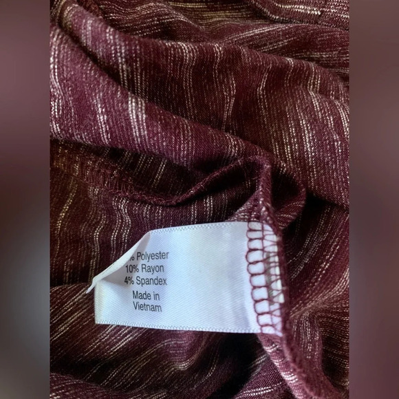 LANE BRYANT MARLED CROSSOVER SIDE-DRAWSTRING MAXI DRESS Sz 18/20P NWT - Picture 7 of 11